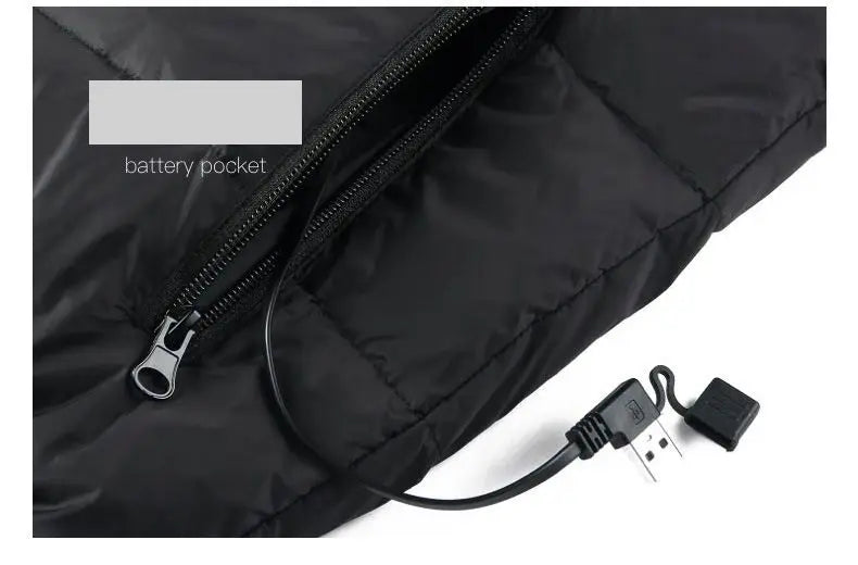 USB Heated Jacket – 9-Zone Heat, Unisex Design